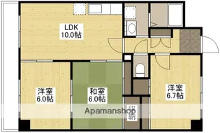 ドリーム中村【5階】の間取り