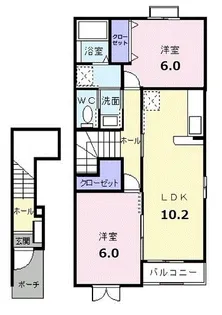 ヌーベル【2階】の間取り