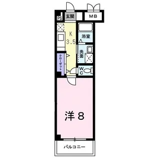 コリウス【3階】の間取り
