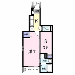 ベルメゾン510【102号室】の間取り