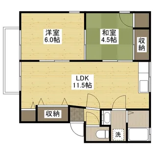 パールハイツ【2階】の間取り