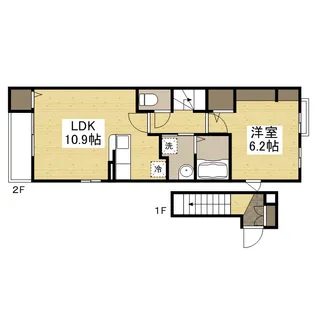AVENUE MⅡ【2階】の間取り
