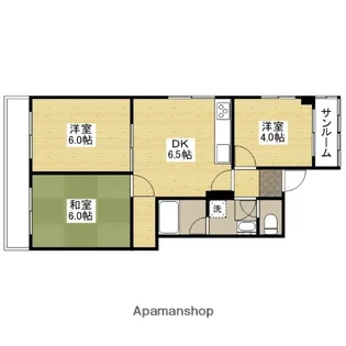 コーポ延寿荘【5階】の間取り