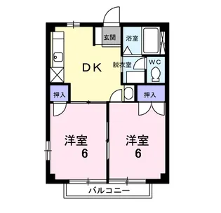 コーポ矢口が丘【2階】の間取り