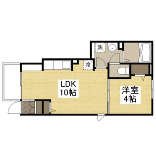 リバーフロント山手Ⅰ【1階】の間取り