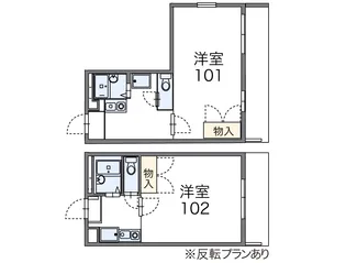 レオパレスソレイユ【3階】の間取り