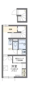 レオパレスサヤンフォレスト【2階】の間取り
