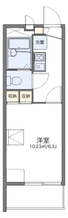 レオパレス南の風【304号室】の間取り
