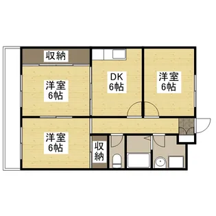 ニューマリッチフジモト【1階】の間取り