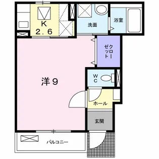 サンテラス山本【1階】の間取り