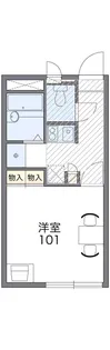 レオパレス比治山ヒルズ【2階】の間取り