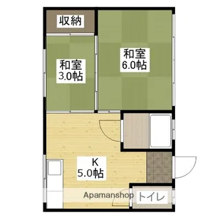 閑田アパート【1階】の間取り