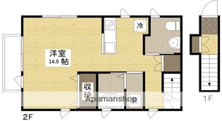 ラ・ポルト江波【2階】の間取り