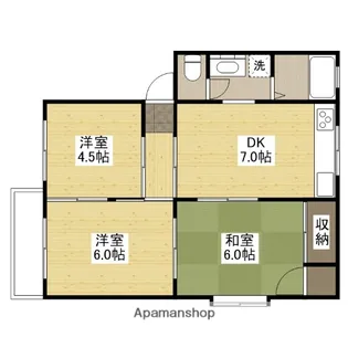 高崎ハイツ A棟【2階】の間取り