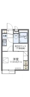 レオパレスNAKAO【201号室】の間取り