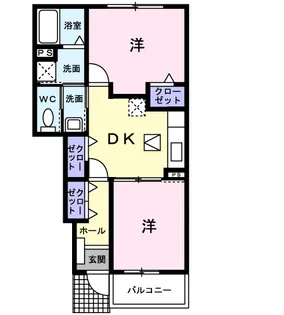 フィオーレA【1階】の間取り