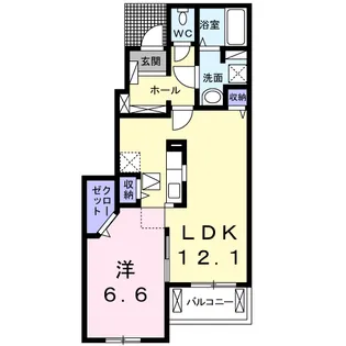 カレントA【1階】の間取り