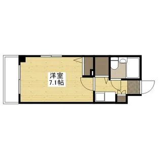 ダイアパレス平和通り【201号室】の間取り