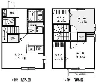 GREEN CLOVER C (メゾネット)【101号室号室】の間取り