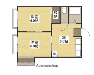 K−BLDG三篠【4階】の間取り