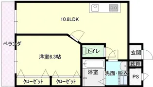 メゾン千田町【301号室号室】の間取り
