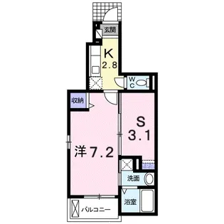 アンジュ【1階】の間取り