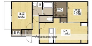 パルティーレ戸坂【4階】の間取り