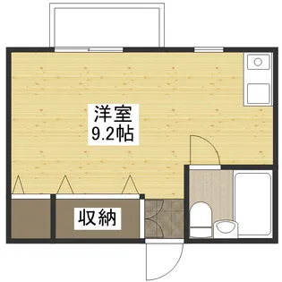 ジュネス祗園【2階】の間取り