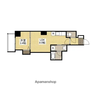 月光住吉町【5階】の間取り