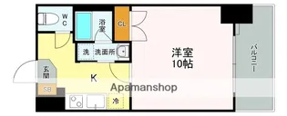 サムティレジデンス平和大通り【5階】の間取り