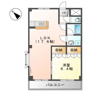 サンクスハイム【2階】の間取り