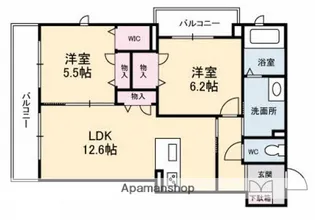 広島県広島市佐伯区三筋1丁目【マンション】の間取り