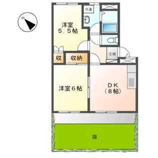 メゾンエスポワールアラタニ【1階】の間取り