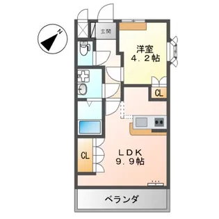 ヒールコートA&G【2階】の間取り