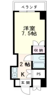 GRADO可部【202号室号室】の間取り