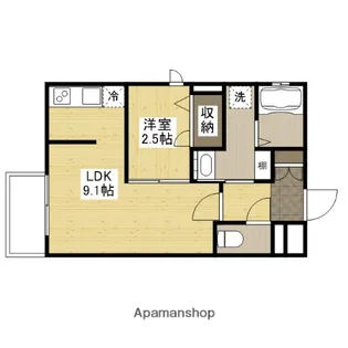 月光南観音壱番館【1階】の間取り