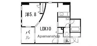 JEUNESSE翠町【3階】の間取り