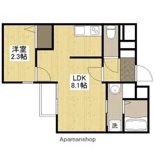 月光南観音参番館【2階】の間取り