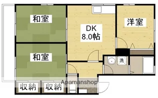 リバージュ1号館【2階】の間取り