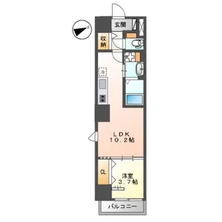 シエスタ河原町【6階】の間取り