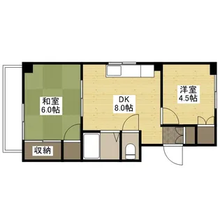 ファビス楠木3【2階】の間取り