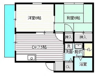 セジュール山田【101号室号室】の間取り