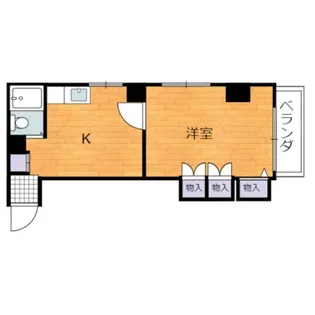 第6シモビル【304号室号室】の間取り