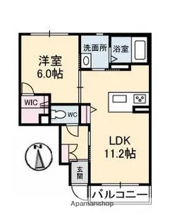 FloraA棟【1階】の間取り