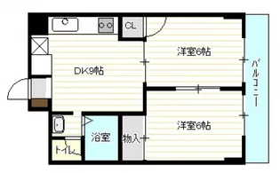 メゾン・ド・やまと鷹の橋【203号室号室】の間取り