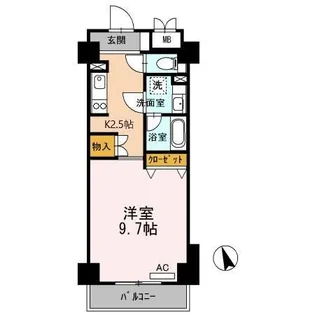 T-2FLAT【9階】の間取り