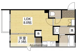 月光南観音六番館【3階】の間取り