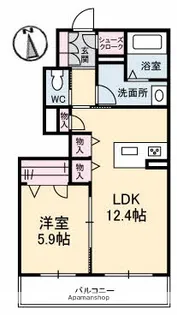 SHAMAISON ANGEROSE【1階】の間取り