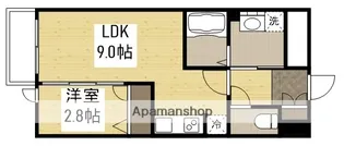 1LDKの間取り画像