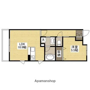 プランソレイユ石井城【3階】の間取り
